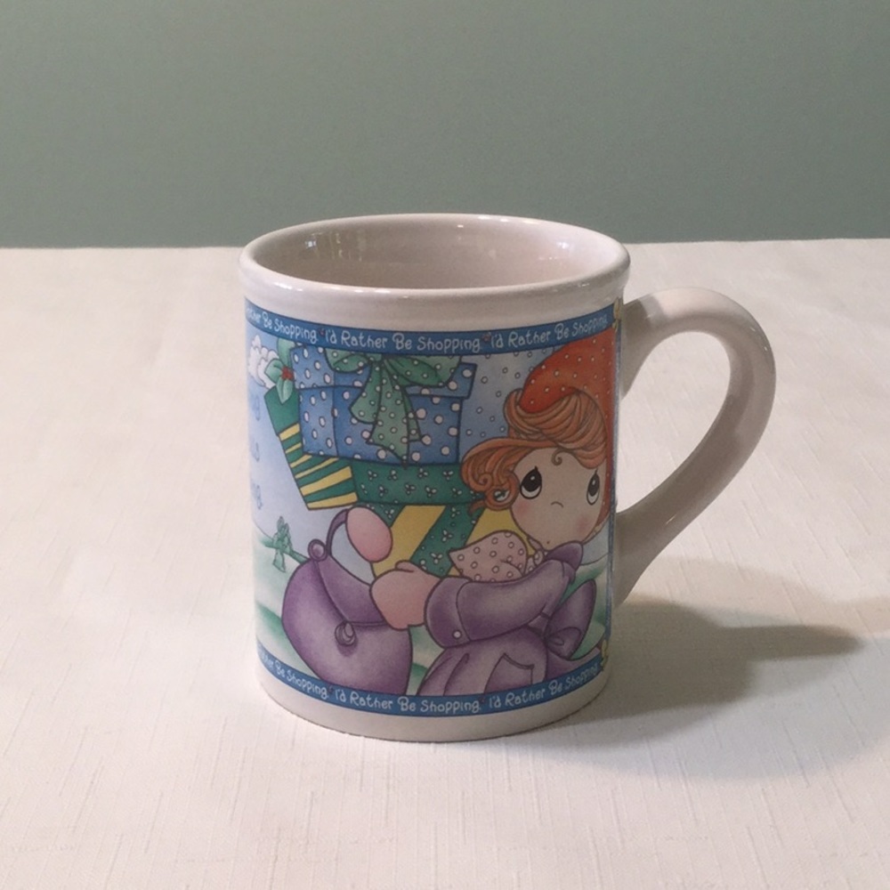 I’d Rather Be Shopping Precious Moments Mug VGC​